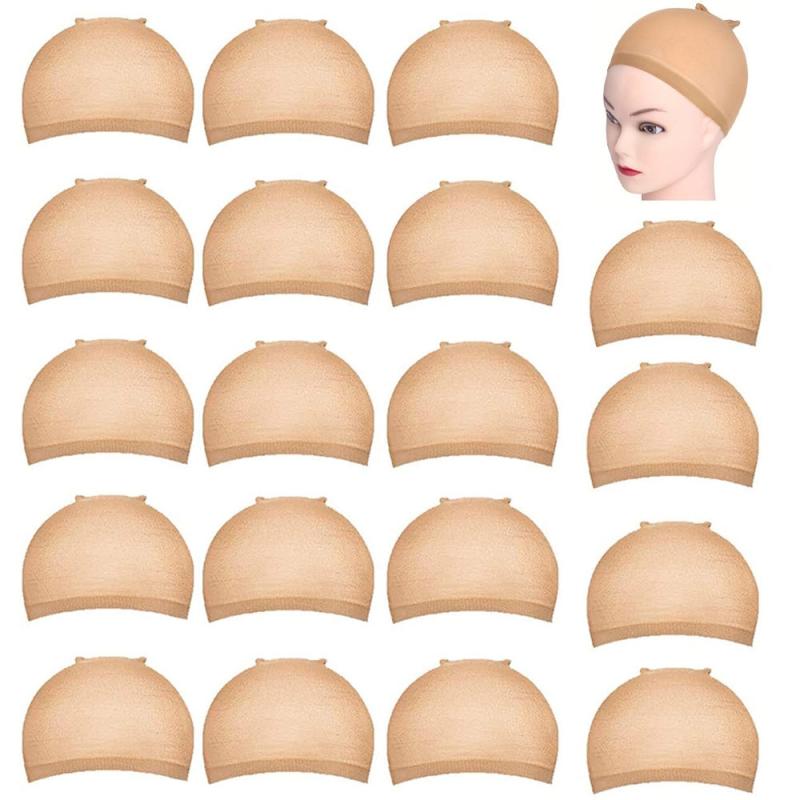 20pcs HD Wig Cap Elastic Breathable Invisible Wig Caps