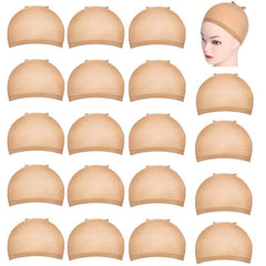 20pcs HD Wig Cap Elastic Breathable Invisible Wig Caps