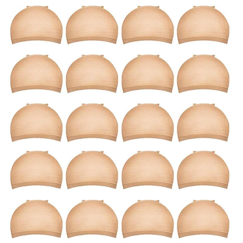 20pcs HD Wig Cap Elastic Breathable Invisible Wig Caps
