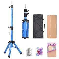 Adjustable Wig Stand Tripod for Hairdressing Training