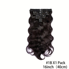 Body Wave Clip In Hair Extensions 120g 240g Full Head Brazilian Clip On Hair