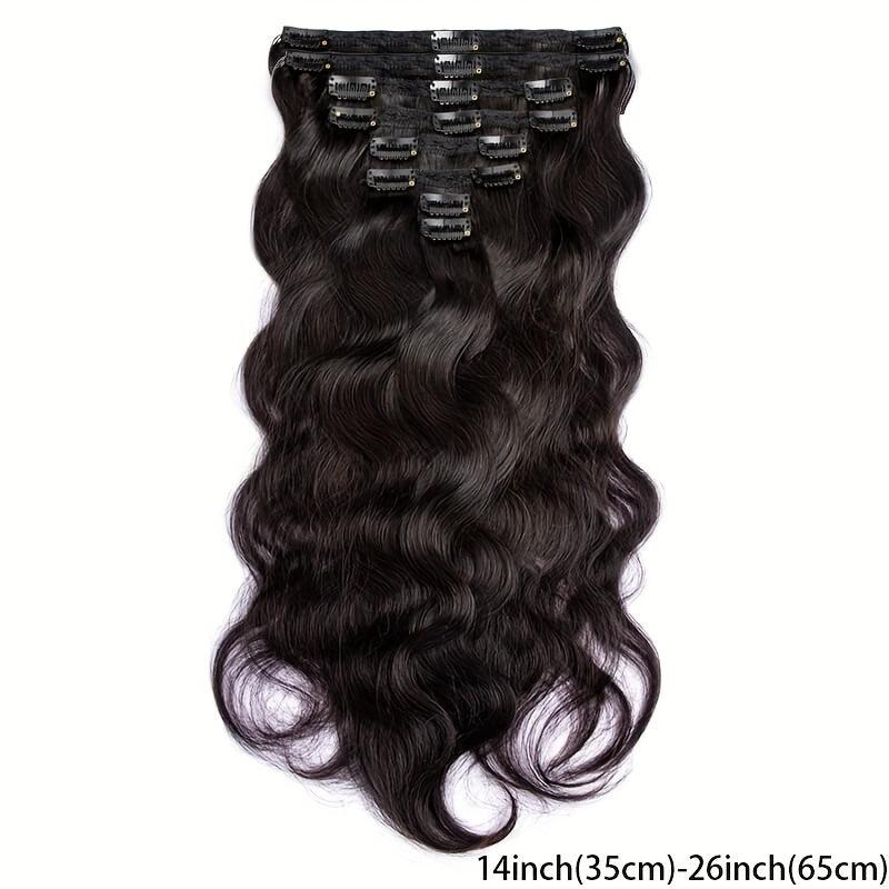 Body Wave Clip In Hair Extensions 120g 240g Full Head Brazilian Clip On Hair