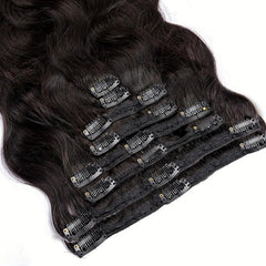 Body Wave Clip In Hair Extensions 120g 240g Full Head Brazilian Clip On Hair