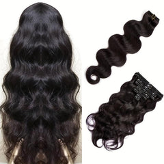 Body Wave Clip In Hair Extensions 120g 240g Full Head Brazilian Clip On Hair