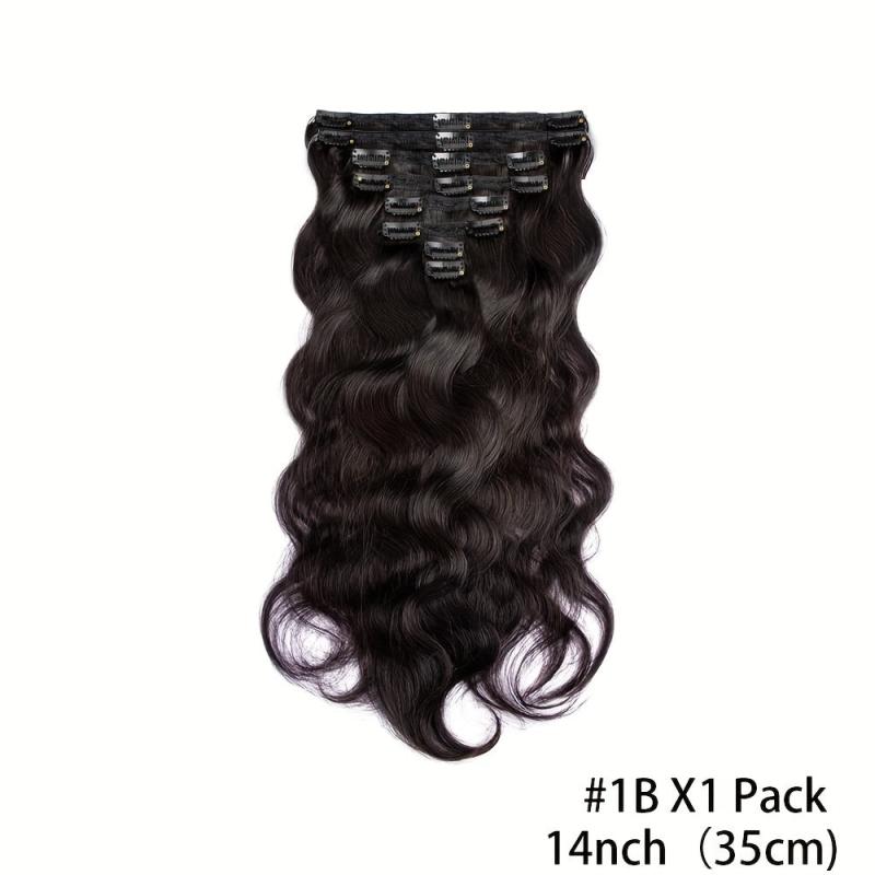 Body Wave Clip In Hair Extensions 120g 240g Full Head Brazilian Clip On Hair