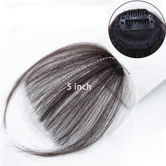 Synthetic Air Bangs Straight Clip In Hair Extensions For Women