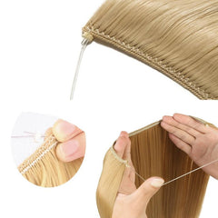 Long Wavy Hair Extensions Natural Wave Hairpiece