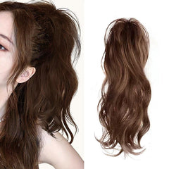 Water Wave Ponytail Extensions - Synthetic Fiber Claw In Ponytail for Women