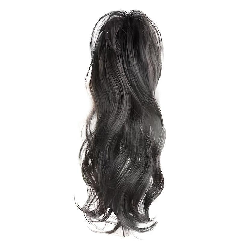 Water Wave Ponytail Extensions - Synthetic Fiber Claw In Ponytail for Women