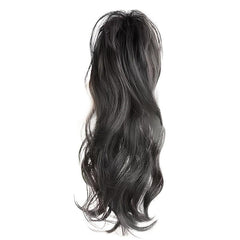 Water Wave Ponytail Extensions - Synthetic Fiber Claw In Ponytail for Women