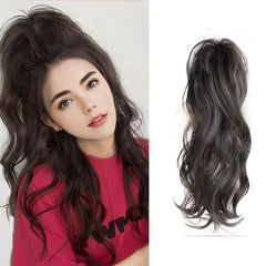 Water Wave Ponytail Extensions - Synthetic Fiber Claw In Ponytail for Women