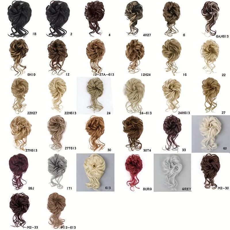 Curly Donut Chignon Elastic Band Hair Bun Extensions