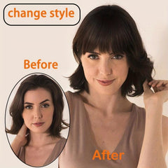 Synthetic Clip In Hair Extensions Natural Looking for Daily Use