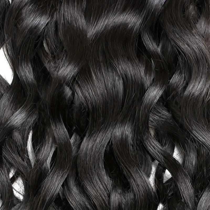 8 Pcs Natural Water Wave Clip In Hair Extensions Brazilian Virgin Human Hair