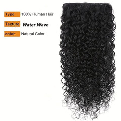8 Pcs Natural Water Wave Clip In Hair Extensions Brazilian Virgin Human Hair