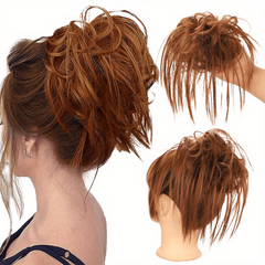 Messy Hair Bun Hair Piece Synthetic Tousled Updo Hair Extensions