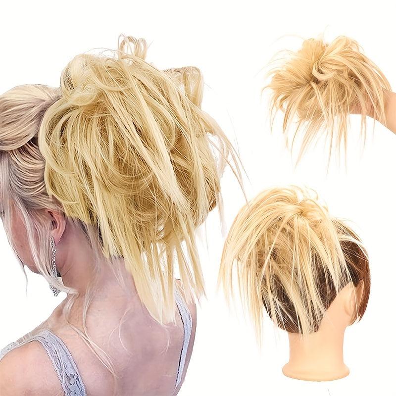 Messy Hair Bun Hair Piece Synthetic Tousled Updo Hair Extensions