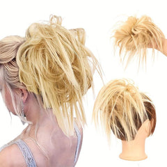 Messy Hair Bun Hair Piece Synthetic Tousled Updo Hair Extensions