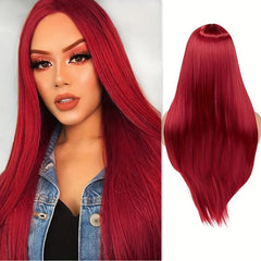 Long Ombre Rainbow Mermaid Purple Wigs for Women 26 Inches