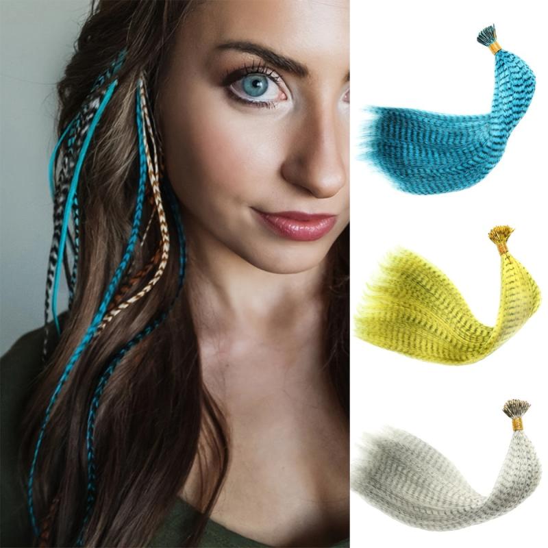 Colorful Feather Hair Extensions for Daily Wear