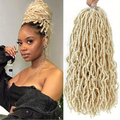 Butterfly Locks Crochet Hair 45-72 cm Soft Locs Curly Wavy Braids