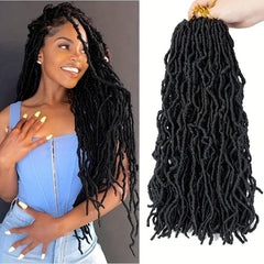 Butterfly Locks Crochet Hair 45-72 cm Soft Locs Curly Wavy Braids