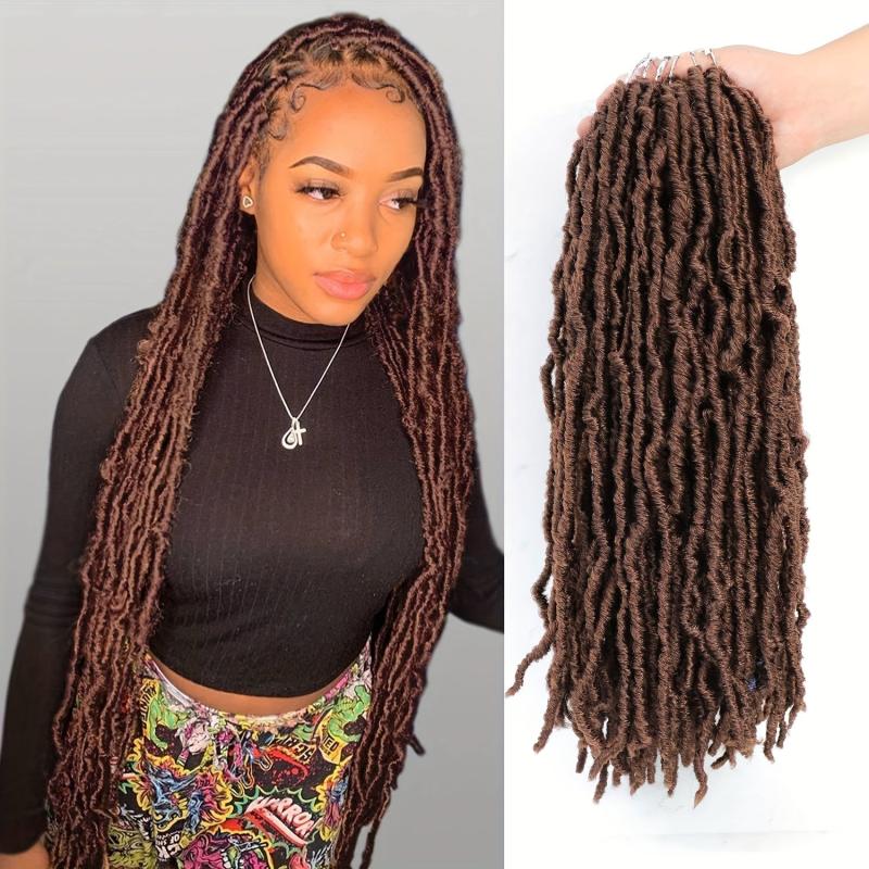 Butterfly Locks Crochet Hair 45-72 cm Soft Locs Curly Wavy Braids