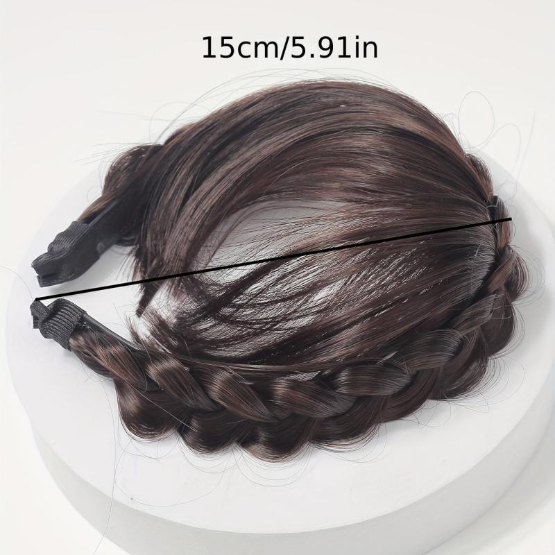 Light Brown Hair Extensions with Braid Headband