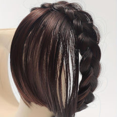 Light Brown Hair Extensions with Braid Headband