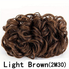 Stylish Messy Wavy Clip In Hair Bun for Women Synthetic Chignon Updo