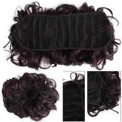 Stylish Messy Wavy Clip In Hair Bun for Women Synthetic Chignon Updo
