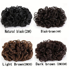 Stylish Messy Wavy Clip In Hair Bun for Women Synthetic Chignon Updo