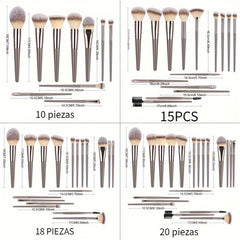 Professional Makeup Brushes Set Foundation Eyelash Eyebrow Eyeshadow Cosmetic