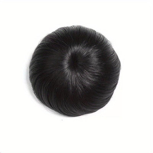Chignon Donut Hair Bun Updo with Drawstring Clip In Extensions