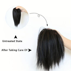 Messy Straight Hair Bun Extensions Elastic Chignon Scrunchy