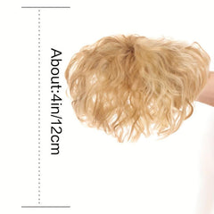 Clip In Curly Hair Bangs for Women - Volume & Style Top of the Head Coverage