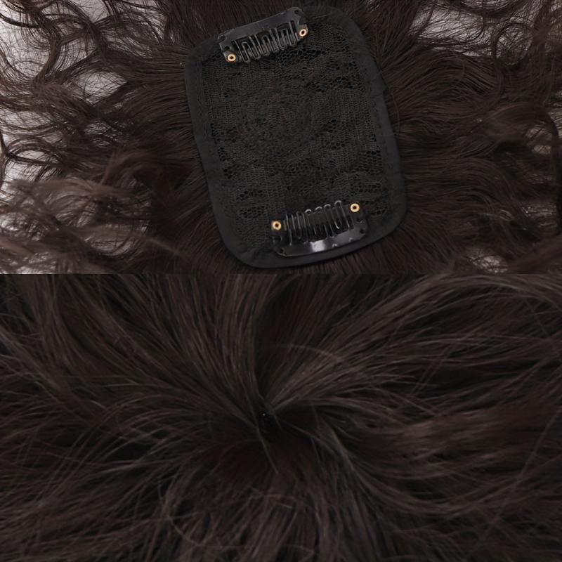 Clip In Curly Hair Bangs for Women - Volume & Style Top of the Head Coverage