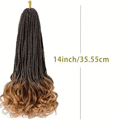 Long Braids Curly Ends Crochet Hair Extensions 35 1pack 8pack