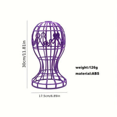 Foldable Wig & Hat Display Stand with Lantern Holder