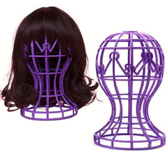 Foldable Wig & Hat Display Stand with Lantern Holder