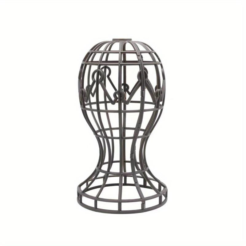 Foldable Wig & Hat Display Stand with Lantern Holder