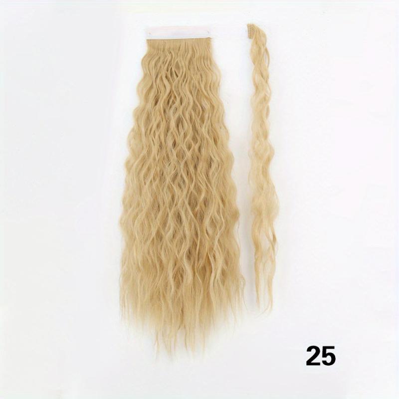 Long Curly Wavy Ponytail Extensions with Hair Tie Synthetic Fiber Wrap Around