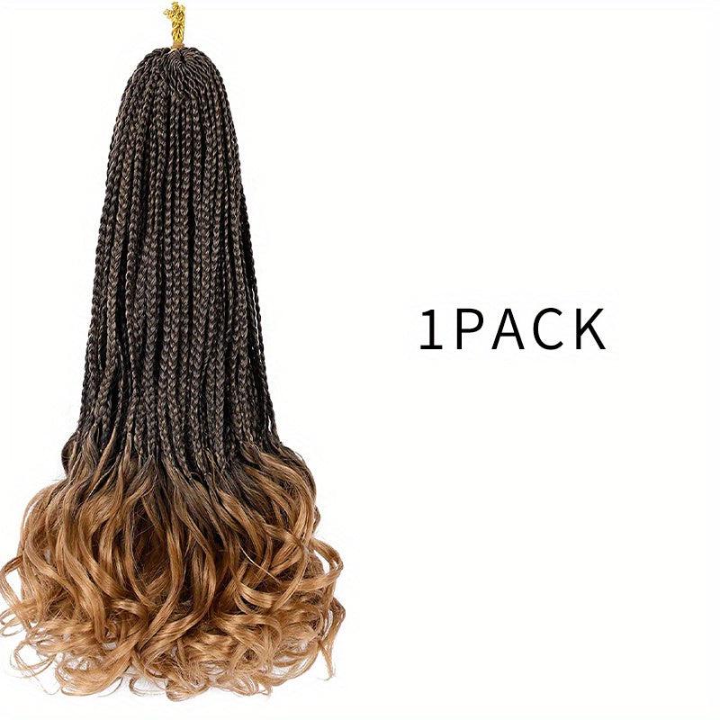 Long Braids Curly Ends Crochet Hair Extensions 35 1pack 8pack