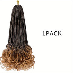 Long Braids Curly Ends Crochet Hair Extensions 35 1pack 8pack