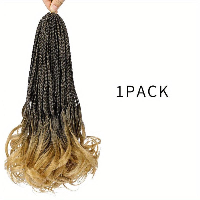 Long Braids Curly Ends Crochet Hair Extensions 35 1pack 8pack