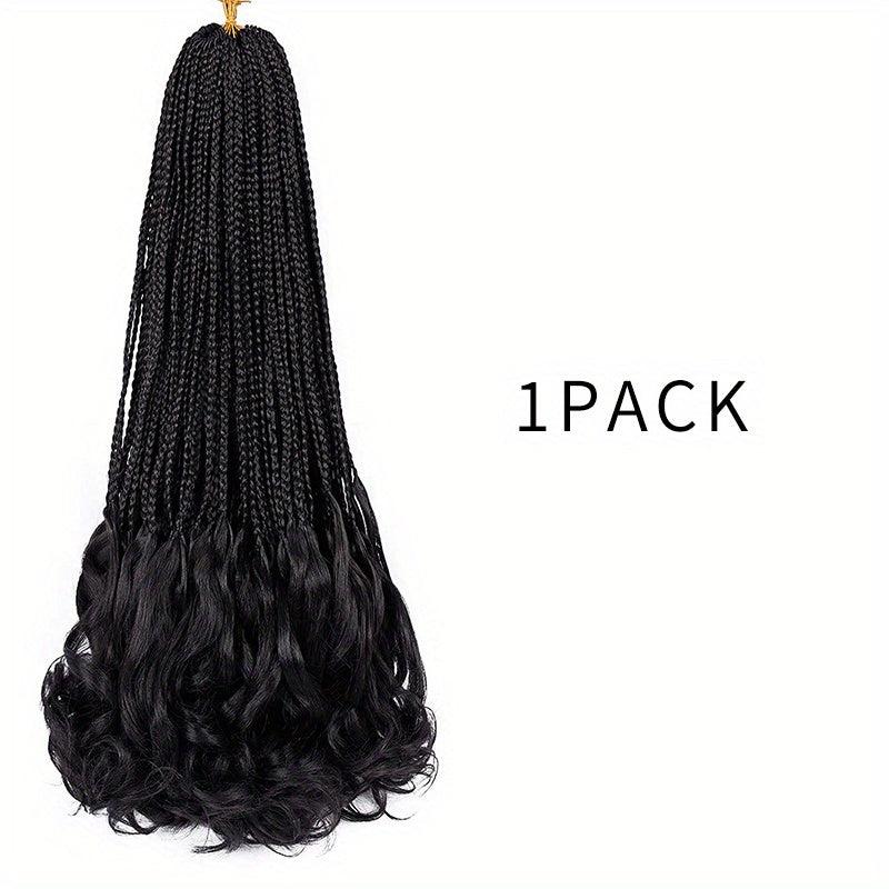 Long Braids Curly Ends Crochet Hair Extensions 35 1pack 8pack