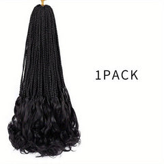 Long Braids Curly Ends Crochet Hair Extensions 35 1pack 8pack