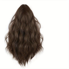 Short Curly Wavy Ponytail Extensions 48 Cm Claw Clip Synthetic Hair Women