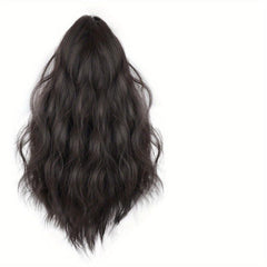 Short Curly Wavy Ponytail Extensions 48 Cm Claw Clip Synthetic Hair Women
