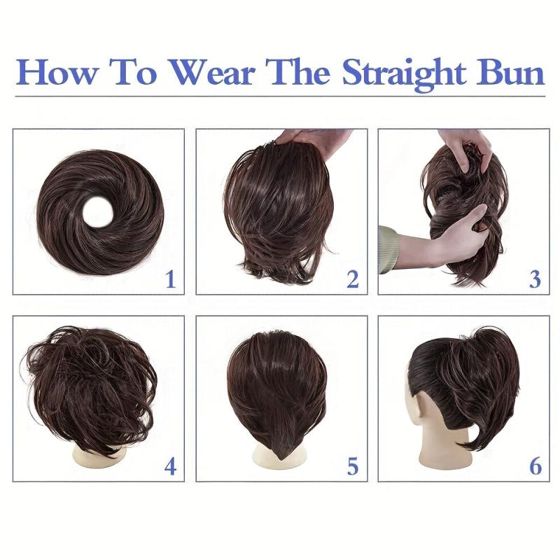 Vsrhair100 Human Hair Messy Bun Extension Ponytail